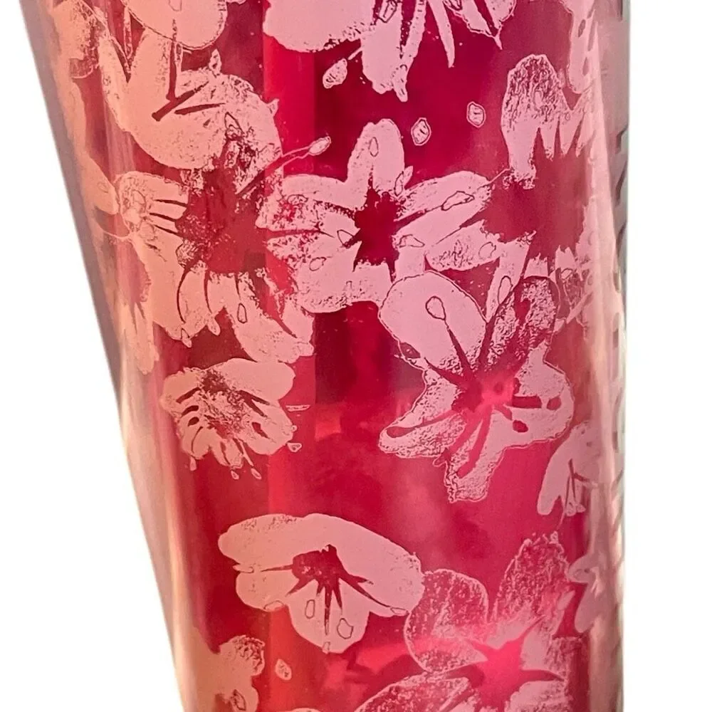 Starbucks Washington D.C. Pink Floral Tumbler 24oz Limited Edition Travel Cup